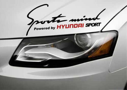 2 Sports Mind Powered HYUNDAI Genesis Sonata Accent Aufkleber Aufkleber