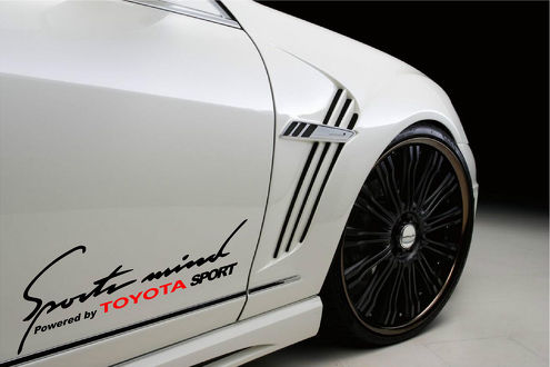 2 Sports Mind Powered by TOYOTA (Rot) SPORT Racing Aufkleber
