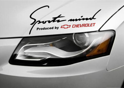 2 Sports Mind Produziert von Chevrolet Racing Aufkleber
