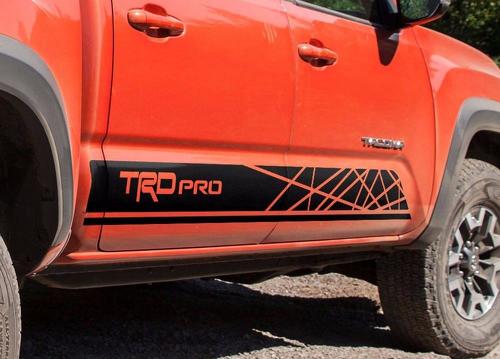 Toyota-TACOMA-2016-TRD-PRO-Grafik-Seitenstreifen-Aufkleber-