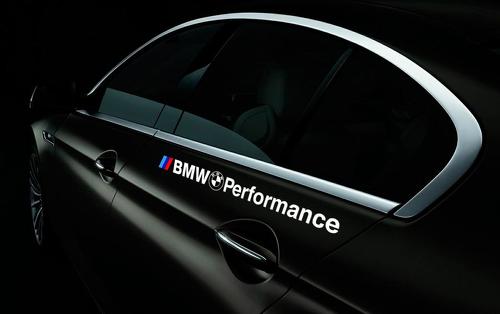 2x BMW M Performance seiten schweller aufkleber sticker logo F10