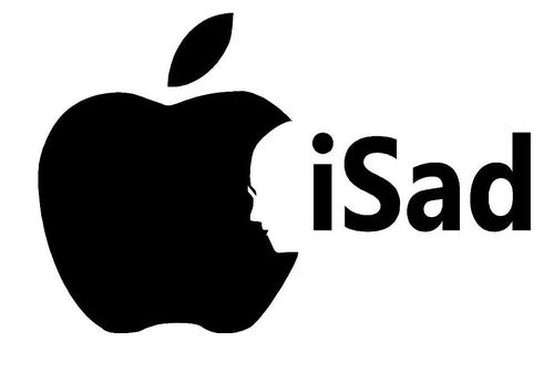 iSad Aufkleber Aufkleber RIP Steve Jobs