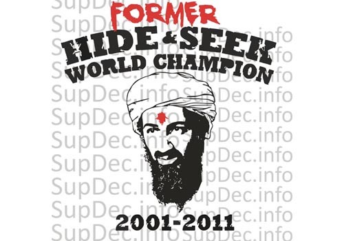 Osama Bin Laden tötet Ded-Aufkleber Nr. 2