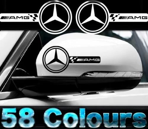 Angetrieben von Mercedes Benz AMG Seitenschweller Aufkleber Sticker