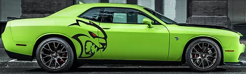 thumbnail image 2 of Hemi T/A Outline Spoiler Decal For Dodge Challenger 2008-2019 - Mopar Hellcat Style Graphic (Unbranded) 2 of 3